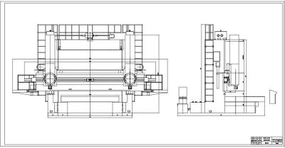 双柱立式车床全套cad图纸
