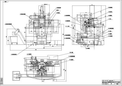 数控单柱立式车床全套cad图纸
