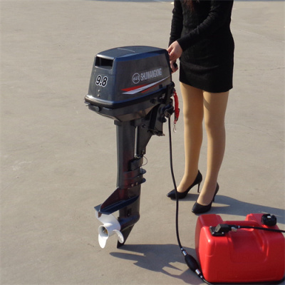 防汛橡皮艇舷外機沖鋒舟掛機小型漁船掛槳機