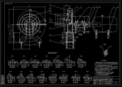 煤粉风机全套cad图纸