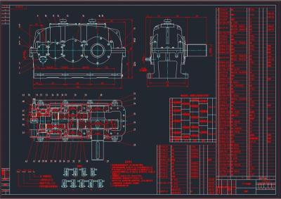 ZFY硬齿面减速机全套cad图纸