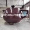 茶庄茶楼景观紫砂茶壶玻璃钢雕塑定制价格