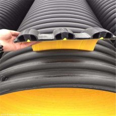 HDPE实壁缠绕管生产线 双高筋克拉管设备