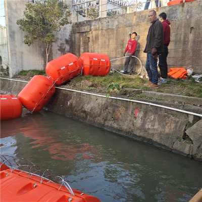 河道拦渣浮漂两半片塑料浮筒加工