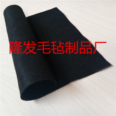黑色針刺棉耐高溫不燃燒隔熱針扎纖維無紡棉