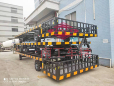 机场项目用平板拖车 重型8吨移动工具车