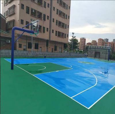 天津网球场地面铺装 橡胶硅PU球场画线