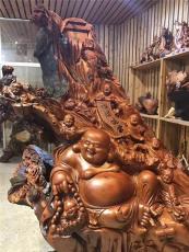 上海老木竹雕 茶幾 木制佛像 木制工藝品擺