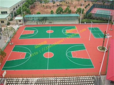 天津西青区丙烯酸球场 幼儿园丙烯酸篮球场
