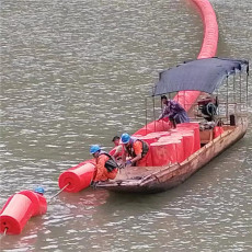 新型自浮式攔污浮排銅灣水電站攔漂裝置