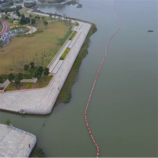 河道可掛網塑料浮筒大距離攔污排加工