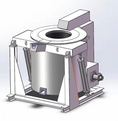 燃气熔化炉 铝合金熔化保温炉 液压可倾炉