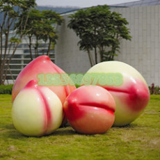 江西仿真水果模型水蜜桃蘋果草莓雕塑廠家
