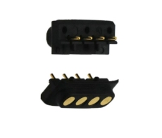 4PIN并列 數碼設備供電 導電pogopin彈簧頂