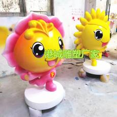 深圳幼兒園迎賓向日葵娃娃公仔雕塑供應廠家