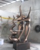 来宾园林景观仿铜跳舞抽象人物雕塑定制厂家