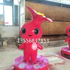 生態旅游區吉祥物花朵玩偶卡通雕塑定制廠家