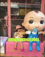 中山奶瓶IP形象卡通嬰兒娃娃公仔雕塑報價廠