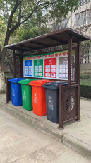 青海廣場分類回收垃圾箱生產