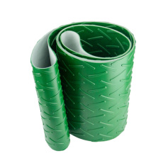 厂家定制绿色PVC输送带 两胶两布输送带
