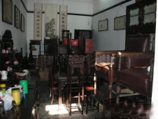 上海收购红木圈椅 老家具回收老红木多宝阁