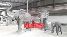 東莞出口園林景觀仿銅非洲象雕像生產廠家