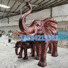 海南三亚玻璃钢风水招财大象雕塑零售厂家