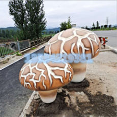 乡村小镇产业建设玻璃钢香菇雕塑报价厂家