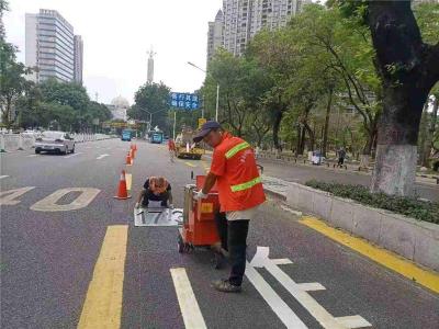 阳江道路标线队伍 开平道路标线工程