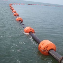 长江河道湖面危险警示穿杆浮球浮筒
