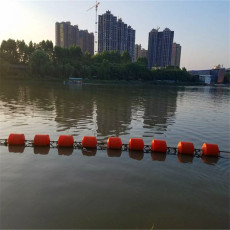 禁渔区域围栏拦截警示河道塑料浮标