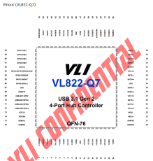 USB 3.1 Gen2集线器控制器-VL822-Q7T