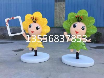 珠海幼儿园吉祥物雕塑迎宾公仔娃娃定制厂家