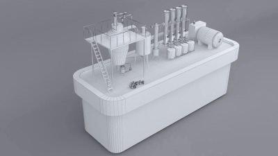 本溪风力发电模型电气模型小木船3d模型