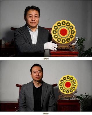 北京工美集团首尊十二生肖和合金玉赏盘