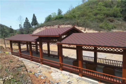 甘肃兰州乡村建设木长廊-木结构长廊