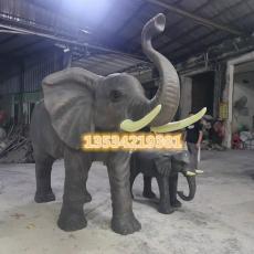 东莞出口英国玻璃钢仿真大象雕塑是哪家厂家