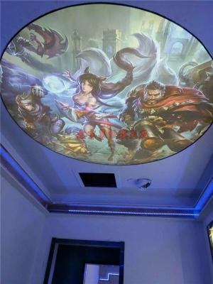 甘肃庆阳星空软膜天花吊顶-泳池防火防潮膜