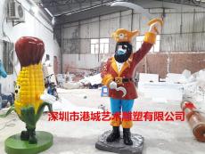 扬州海贼王人物雕塑