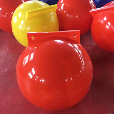 海上红色警示塑料浮球制造厂家