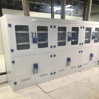 瓷白色全PP結構實驗室用藥品儲存柜重慶廠家