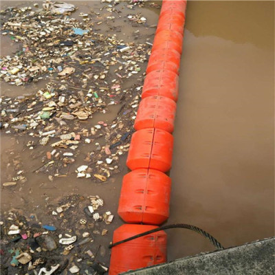 水上围栏浮筒河道矩形拦截塑料浮排
