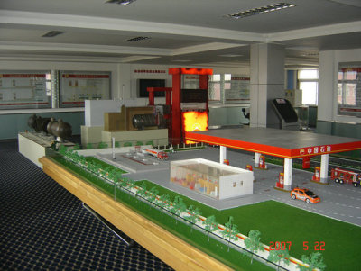 山东垃圾发电模型喷嘴装配 模型天然气井口