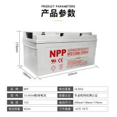 NPP耐普蓄电池NP65-12 12V65AH 详情/尺寸