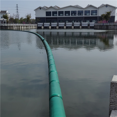 河道拦污圆筒大距离拦漂排设计安装