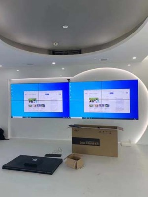 河南调度中心无缝液晶拼接大屏图片