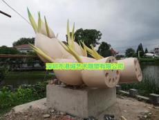 助力乡村造景大型蓬藕雕塑标志定制价格