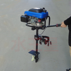 小型魚船掛槳機廠家汽油風冷船尾機推進器
