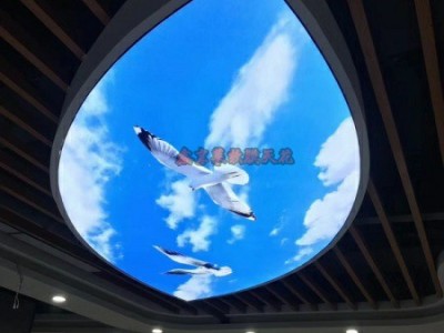 吕梁光纤星空软膜天花吊顶-出光均匀效果-安装施工现场