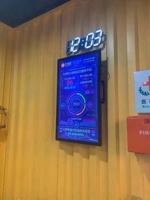 内蒙古指挥中心广告机展示屏效果